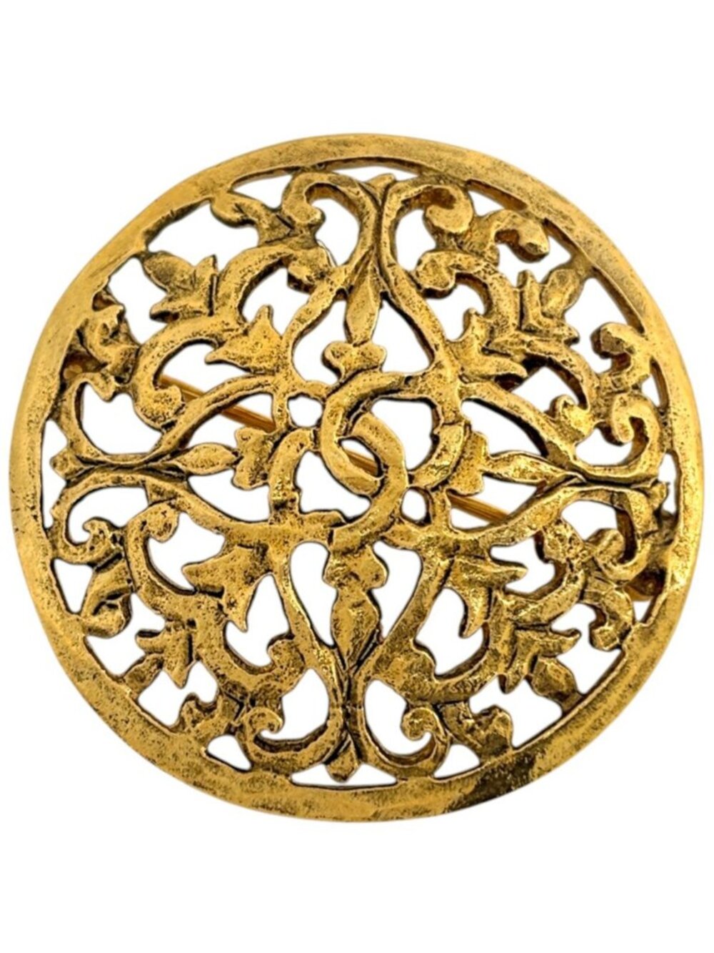 Chanel Brooch Round Gold Plated